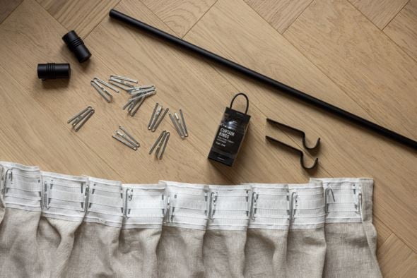 Gardinknopp, 2-pack svart - 3