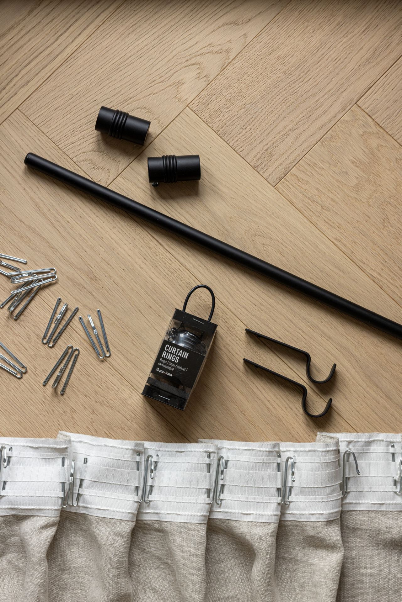 Gardinstång svart - 5