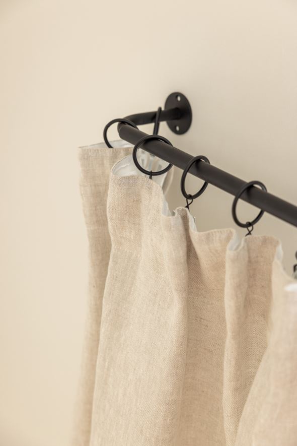 Gardinknopp, 2-pack svart - 2