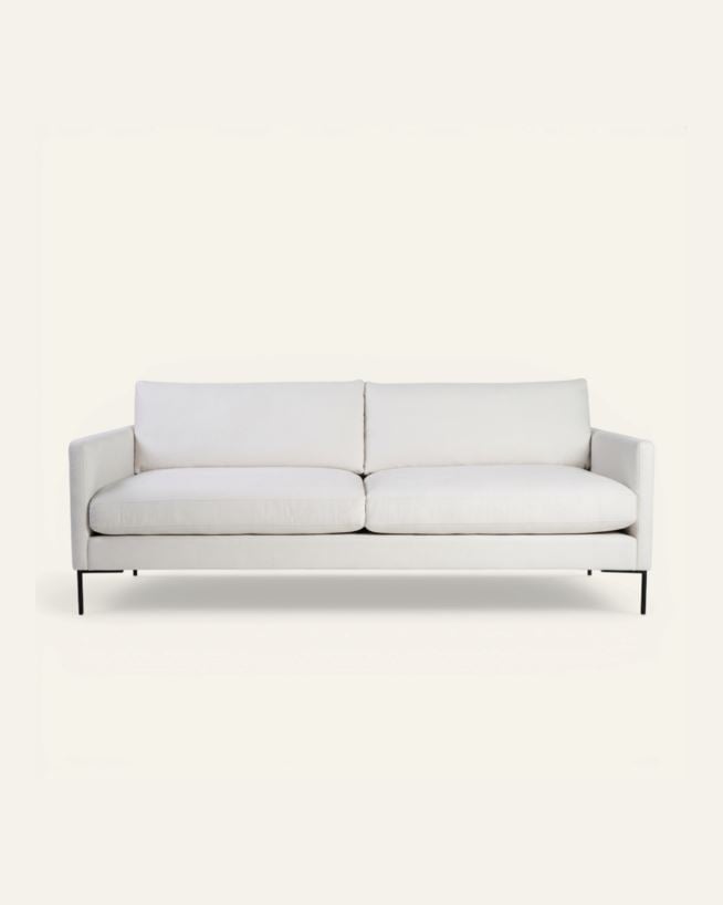 3-sits soffa vit - 227x100x83 cm vit - 1