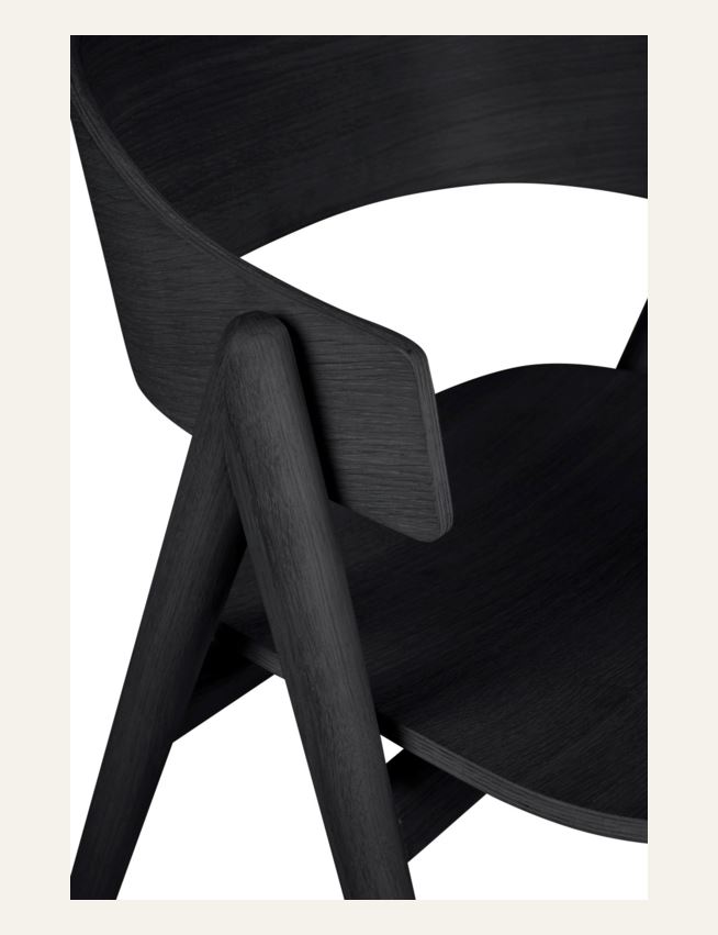 Matstol svart - 3