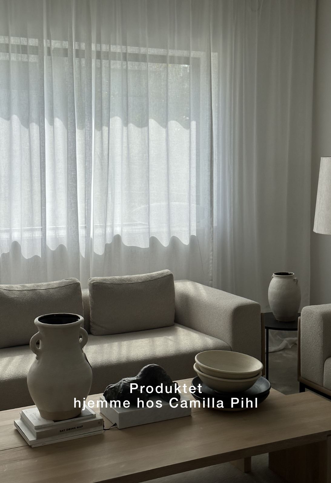 Extra bred linnegardin vit - 3