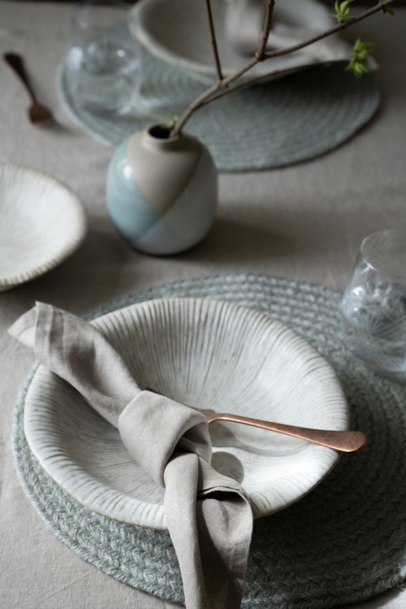 Linneservett  natur - 2