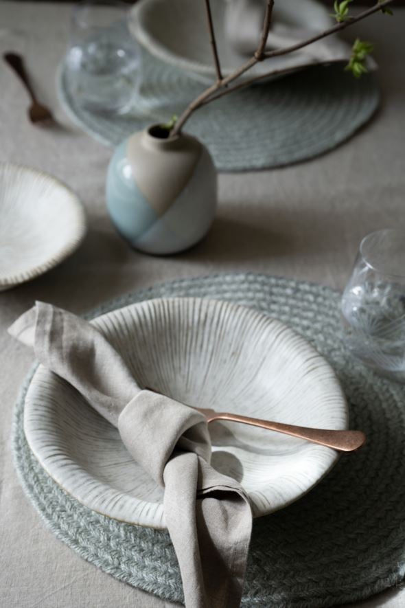 Linneservett natur - 2