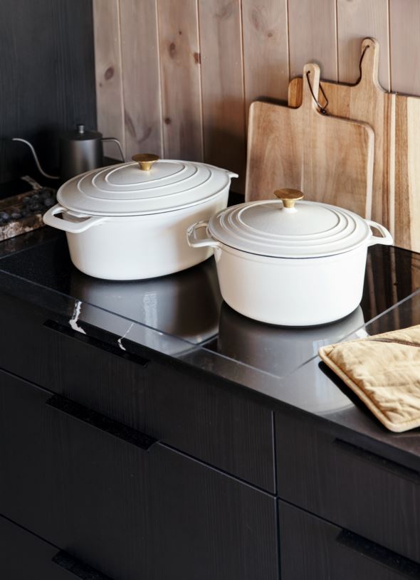 Gjutjärnsgryta oval creme - 3