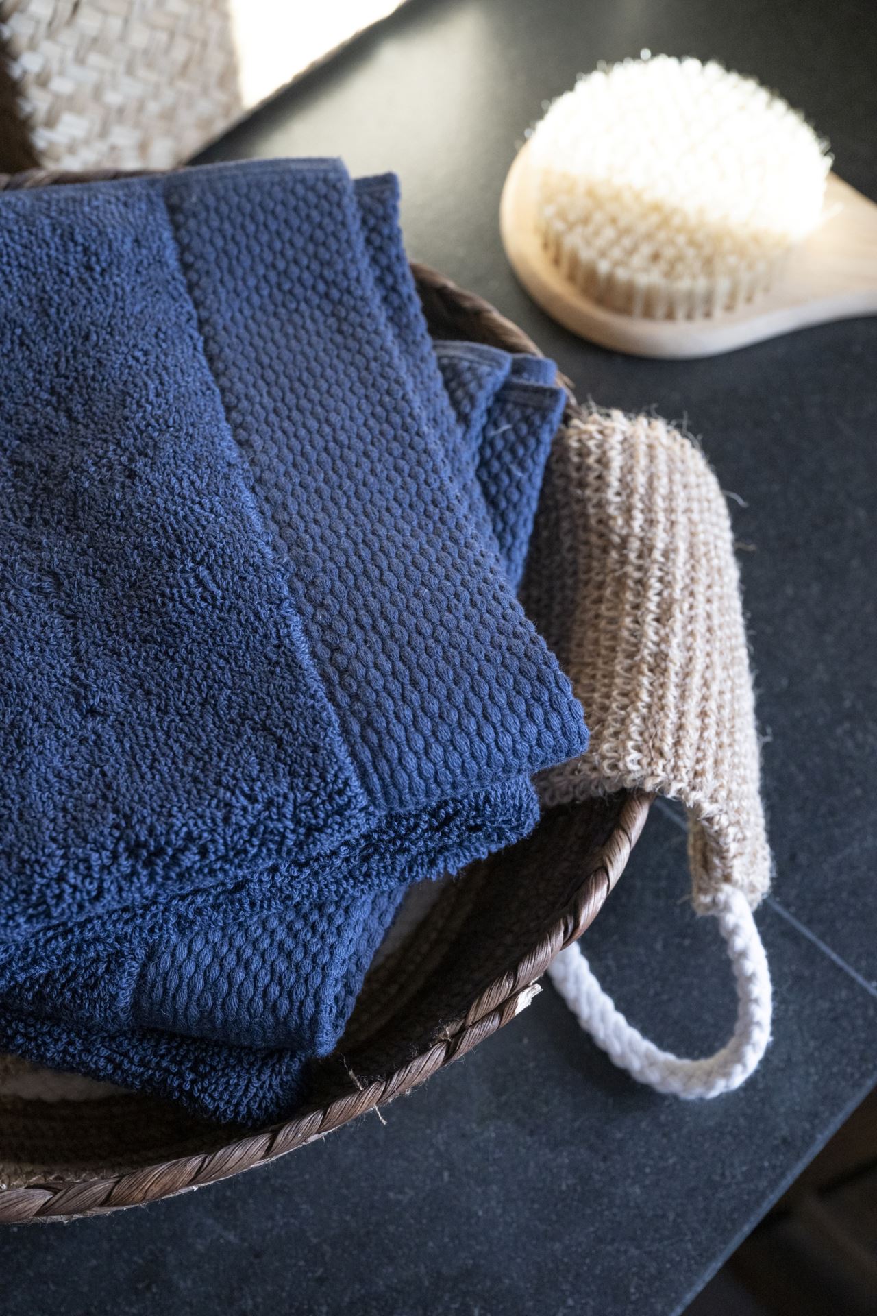 Handduk marinblå - 3