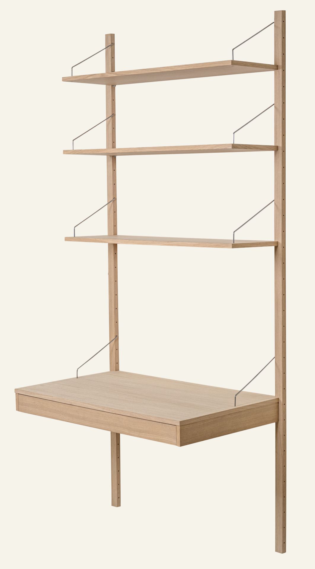 Skrivbordsenhet med låda natur - 4