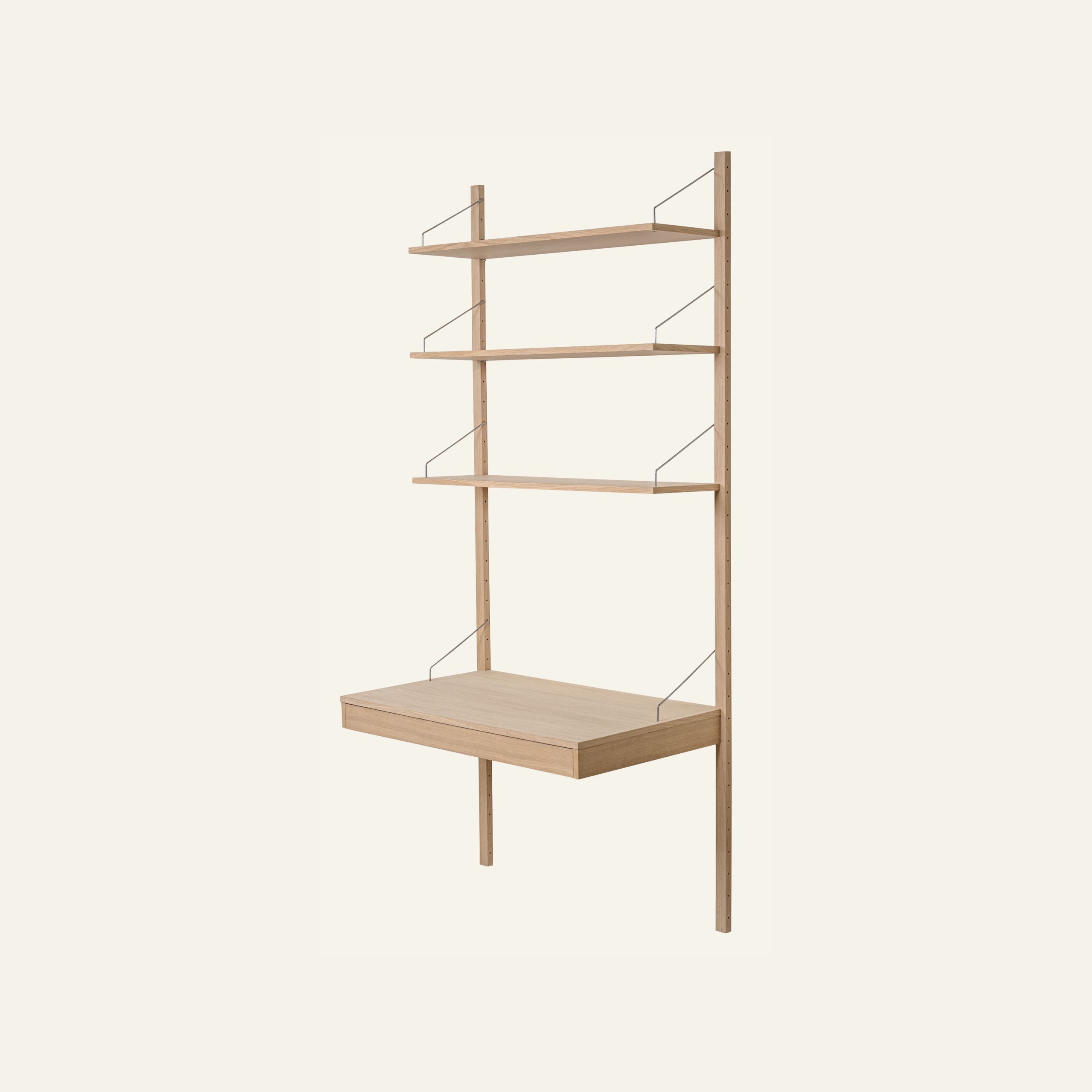 Skrivbordsenhet med låda natur - 4