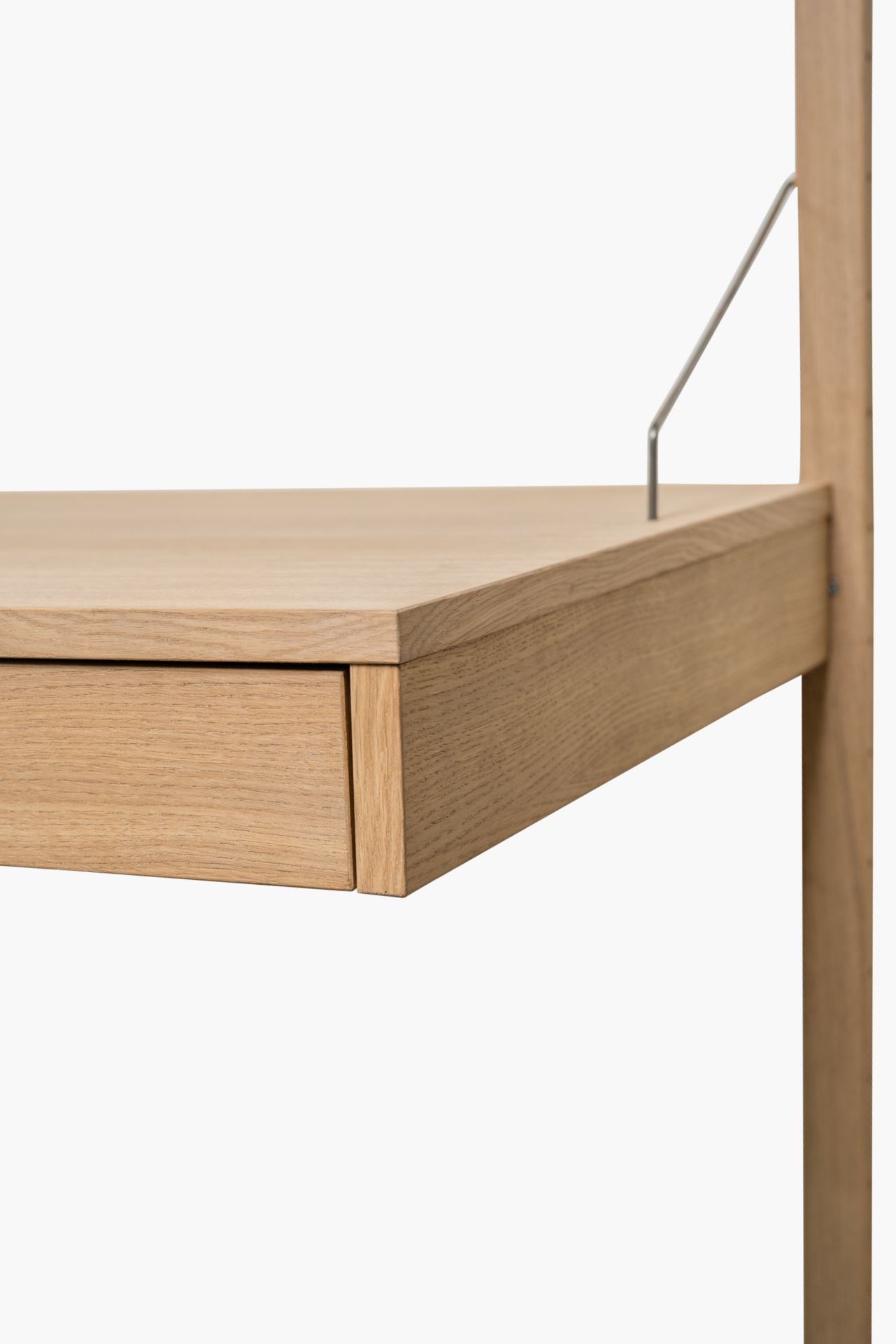 Skrivbordsenhet med låda natur - 3