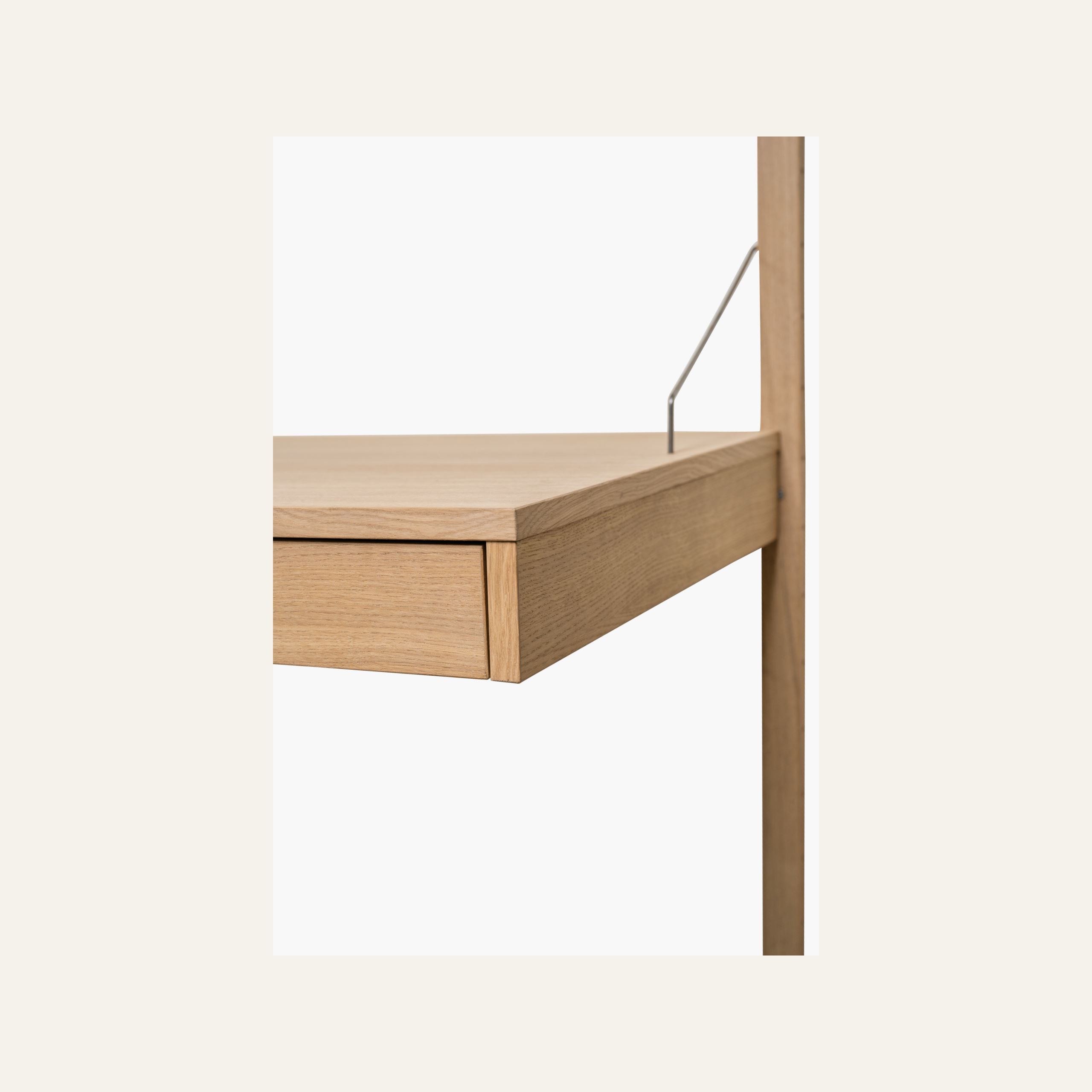 Skrivbordsenhet med låda natur - 3