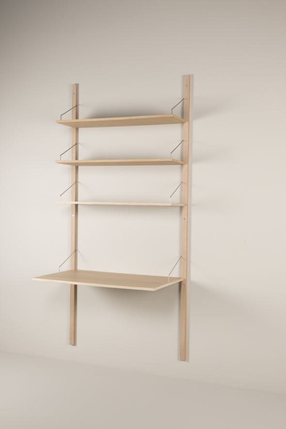 Hyllsystem skrivbordsskiva natur - 2