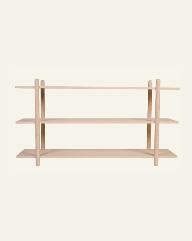 Hylla finare låg natur - 150x39x80 cm natur - 1