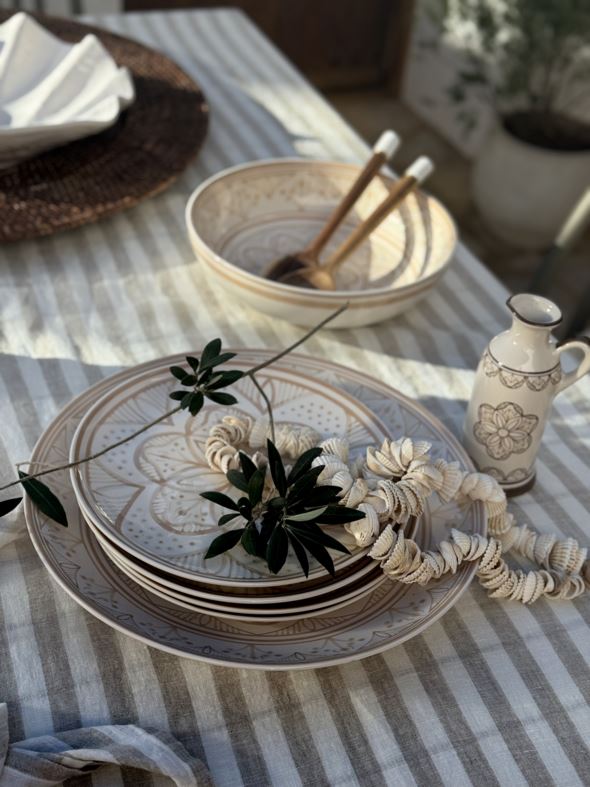 Stor skål beige - 4