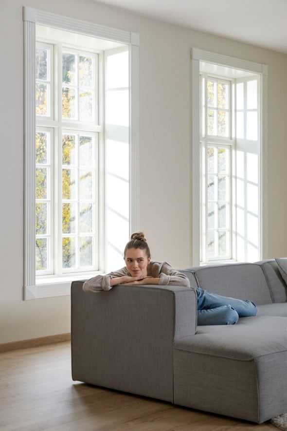 Modul schäslong vänster grå - 9