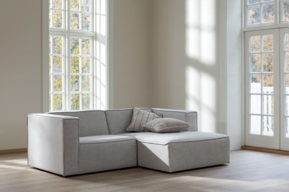 Modulsoffa 2 delar schäslong höger natur - 5
