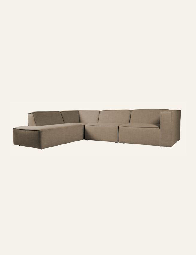 Modulsoffa 4 delar öppen ände vänster taupe - 2