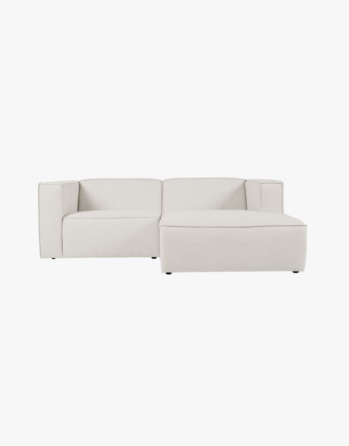 2 delar med schäslong höger natur - 224x154x73 cm natur - 1