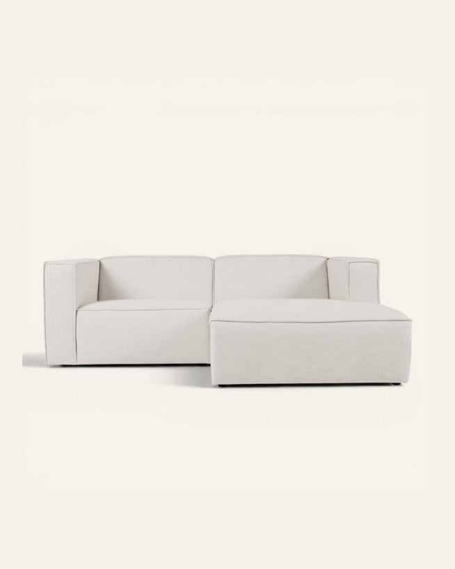 Modulsoffa 2 delar schäslong höger natur - 224x154x73 cm natur - 1