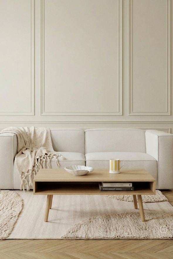 Modulsoffa 2 delar armstöd natur - 3