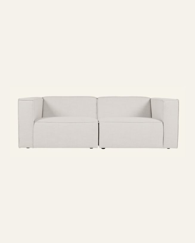 Modulsoffa 2 delar armstöd natur - 220x93x73 cm natur - 1