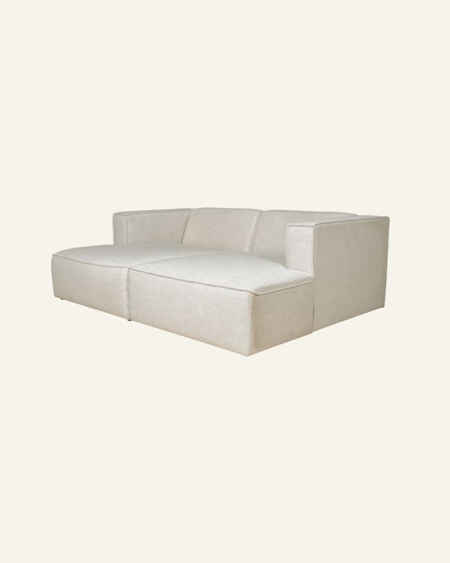 3-sits modulsoffa med schäslong natur - 228x154x73 cm natur - 1
