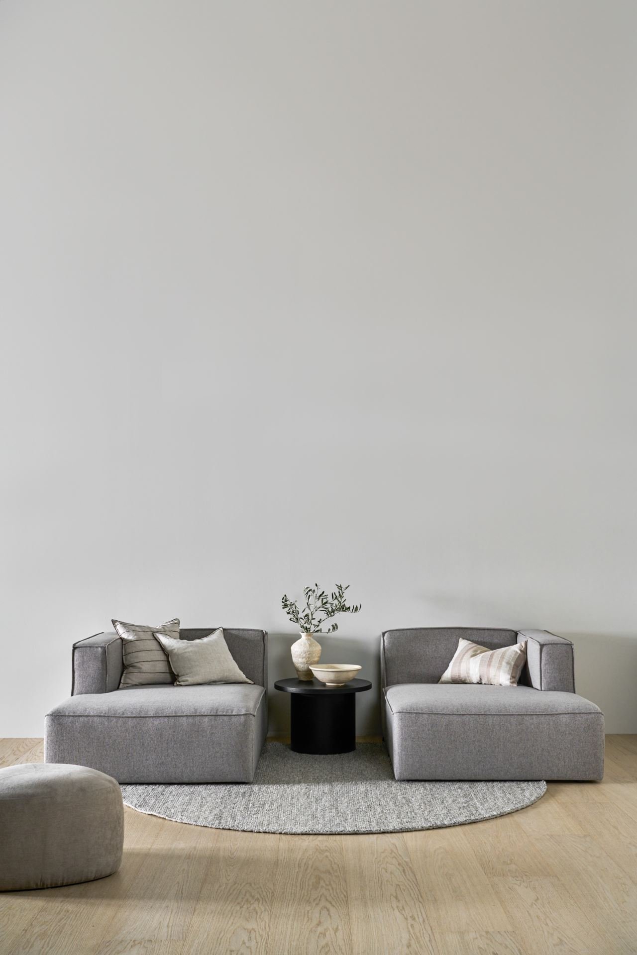 Modulsoffa schäslong höger grå - 7