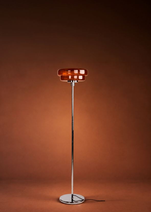 Golvlampa mörkröd - 2