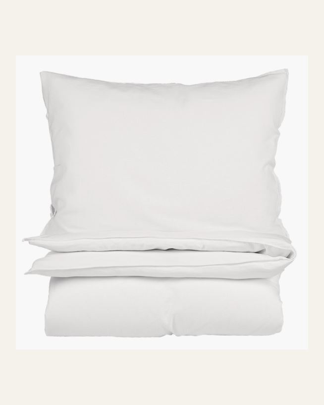 Påslakanset i linne & bomull vit - 150x210 cm vit - 1