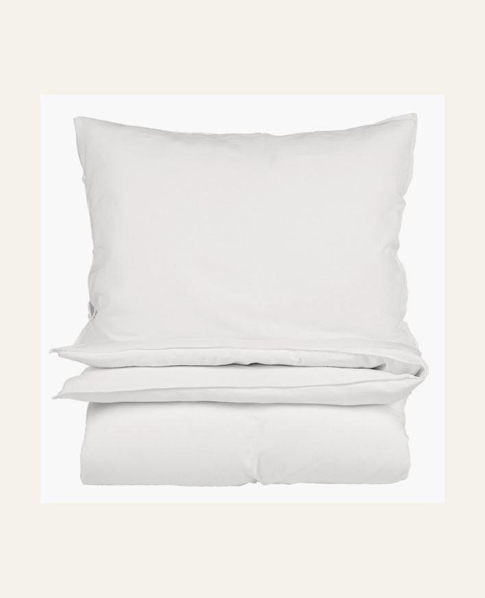 Påslakanset i linne & bomull vit - 150x210 cm/50x60 cm vit - 1
