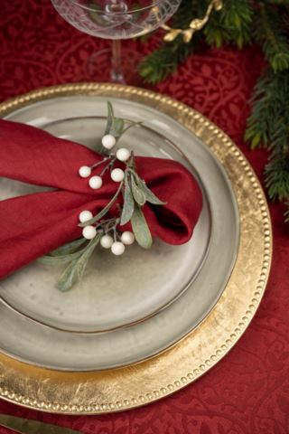 Angelica 2-pack tygservetter röd