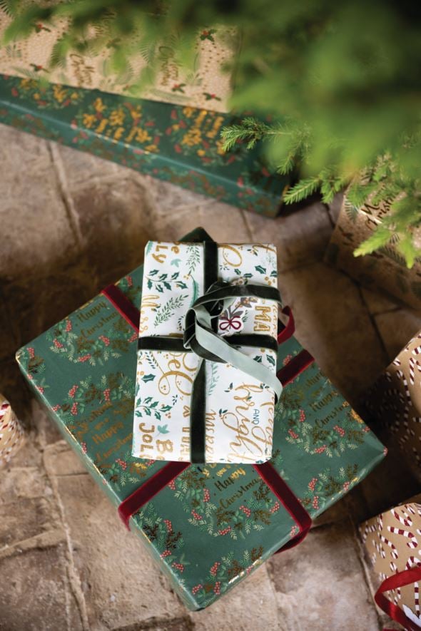 Presentsnöre grön - 4