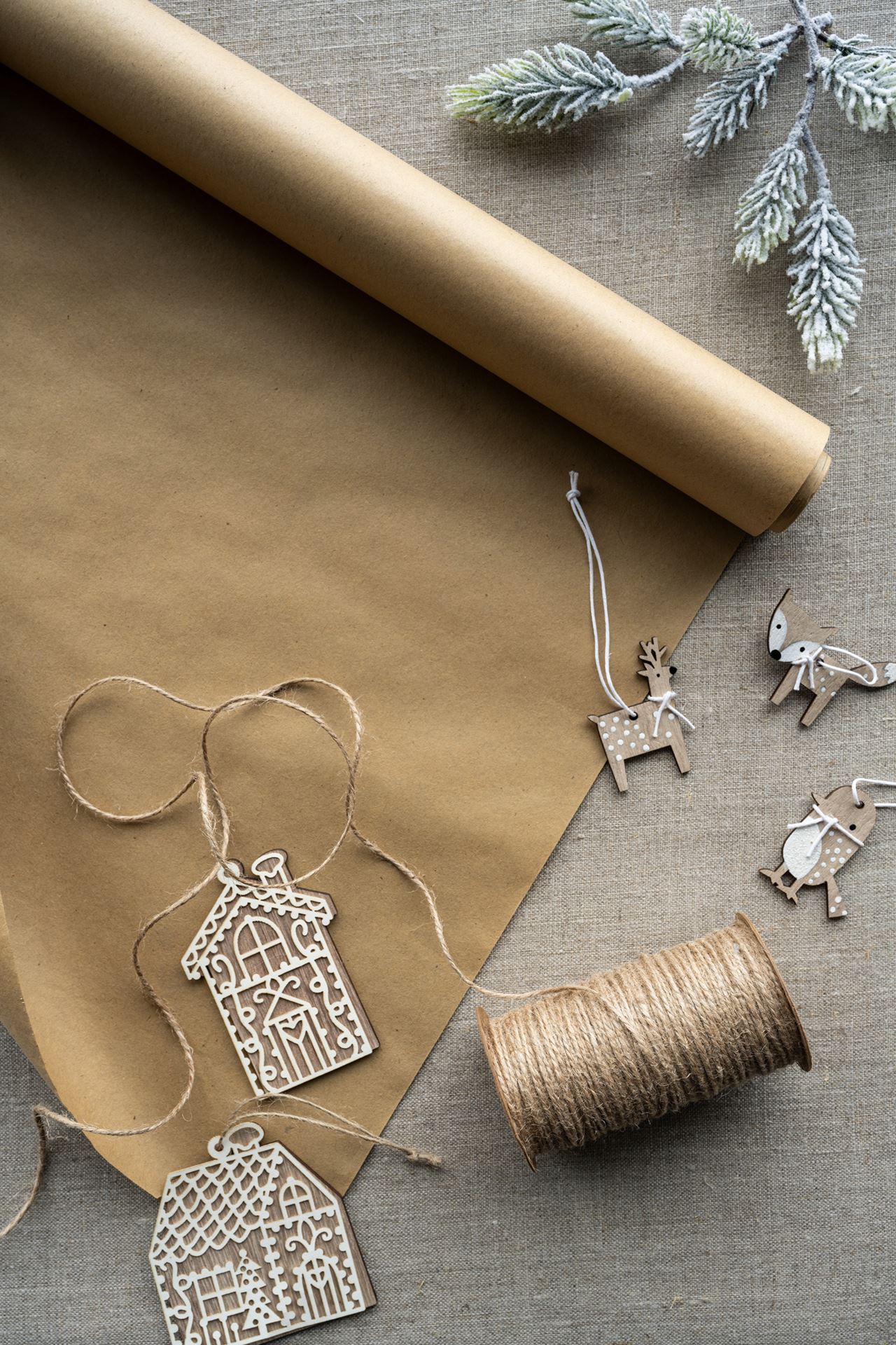 Presentsnöre natur - 2