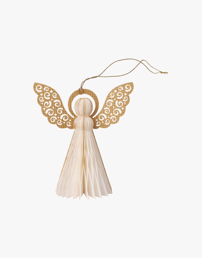 Paperangel julgransdekoration offwhite - 15 cm offwhite - 1