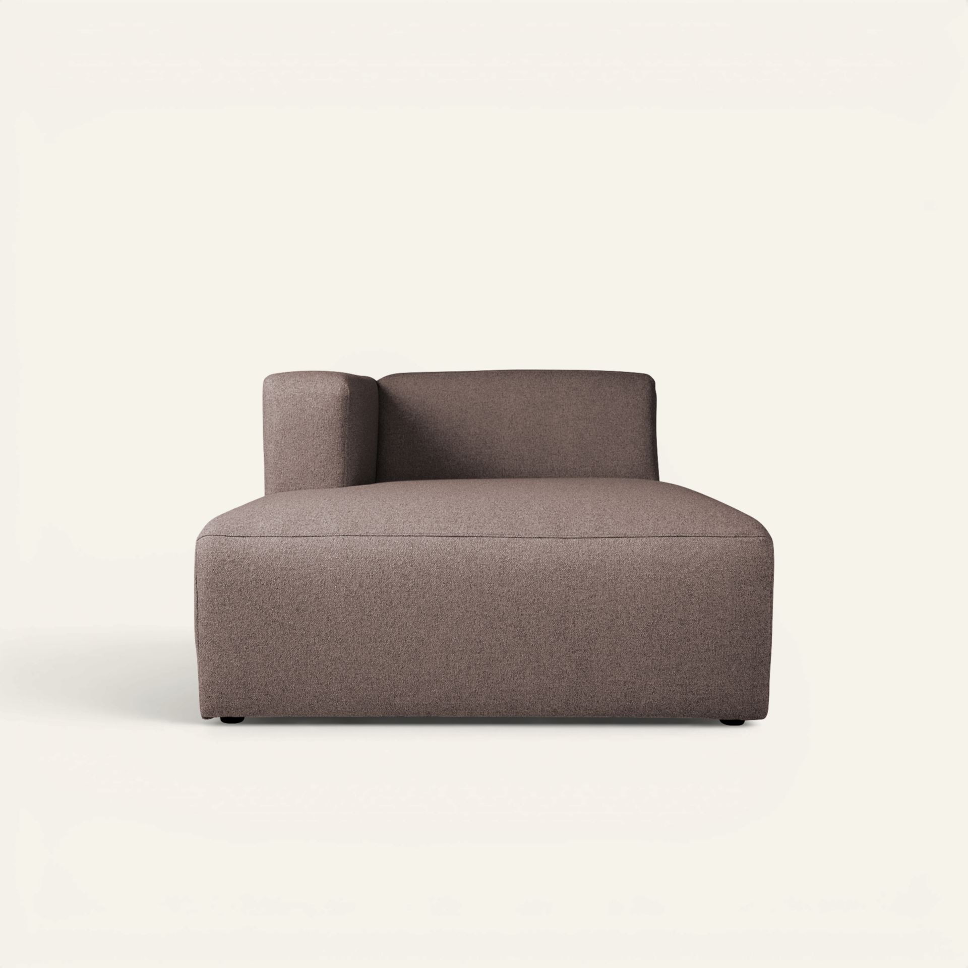Modul schäslong vänster brun - 154x114x73 cm brun - 1