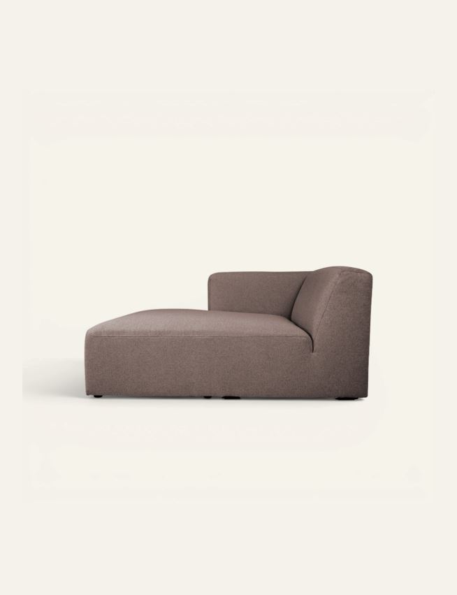 Modul schäslong vänster brun - 2