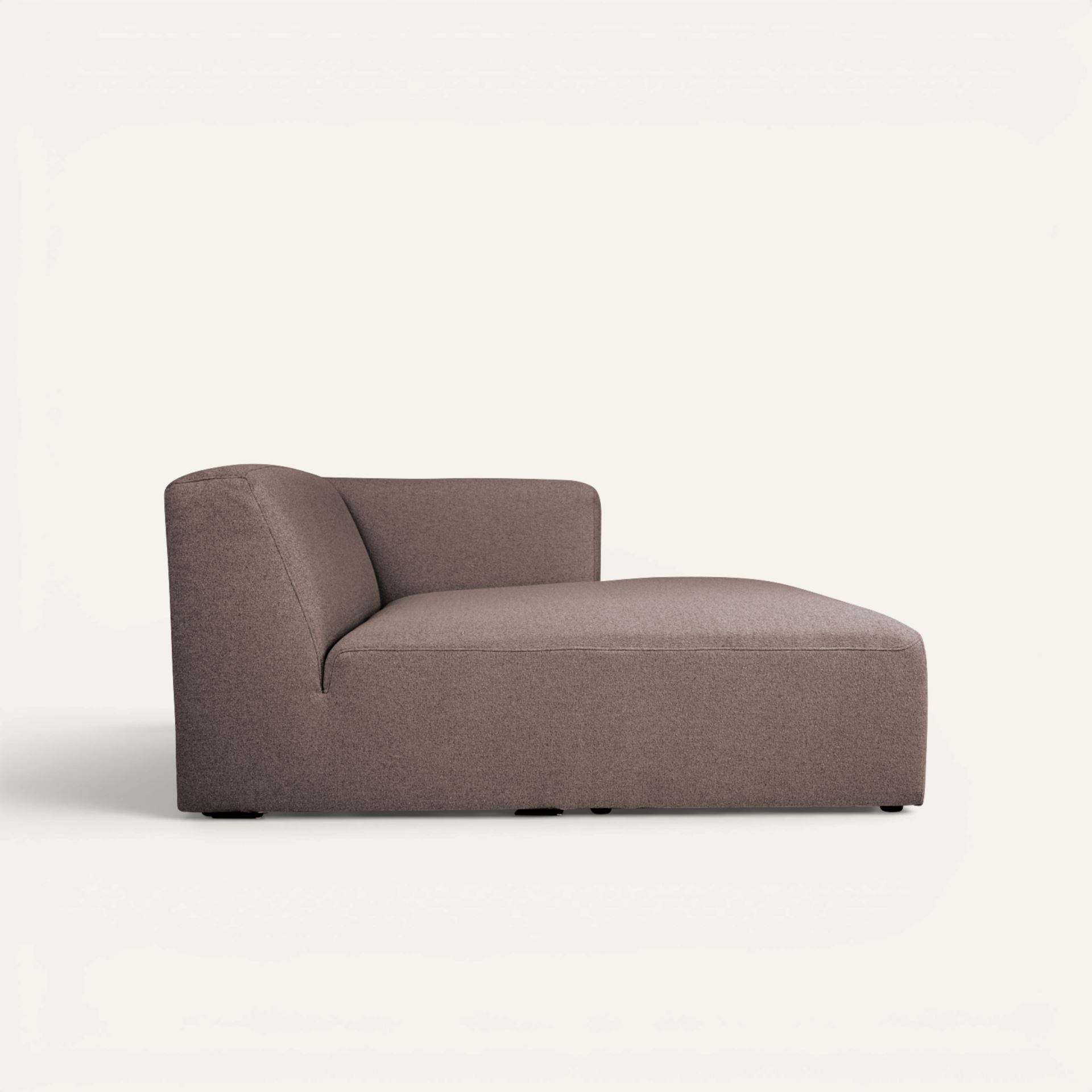 Modul schäslong höger brun - 2