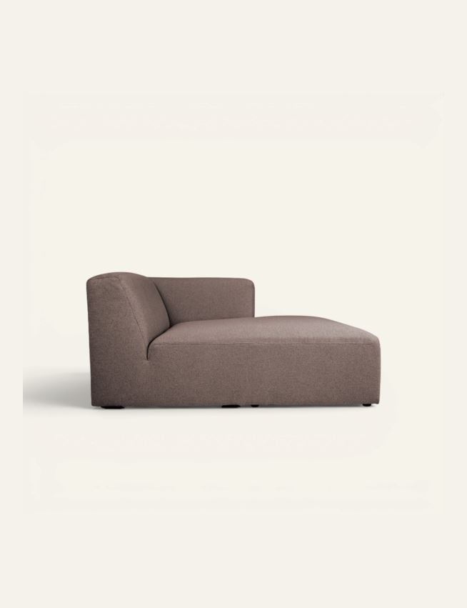 Modul schäslong höger brun - 2