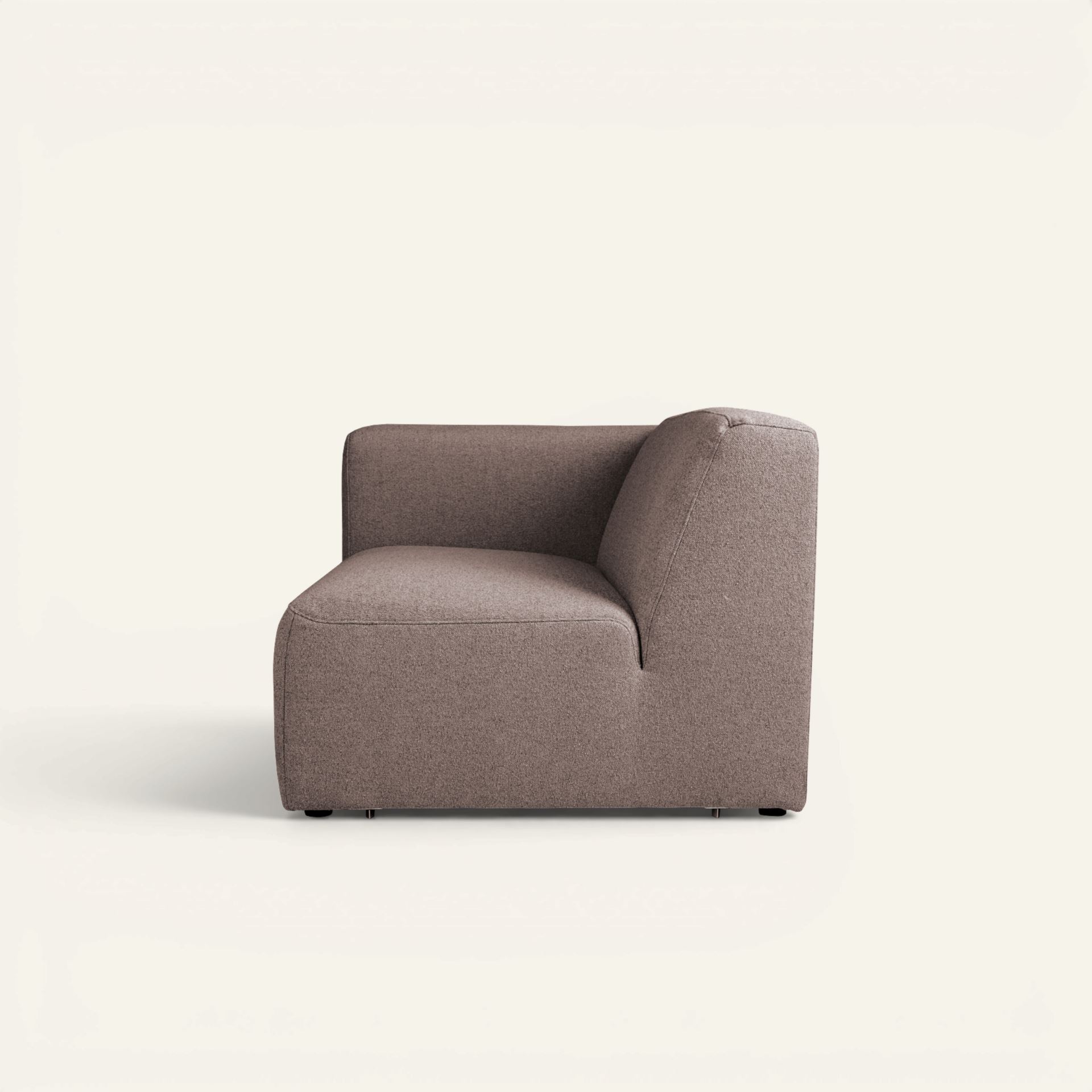 Modul 1,5-sits med vänster armstöd brun - 2