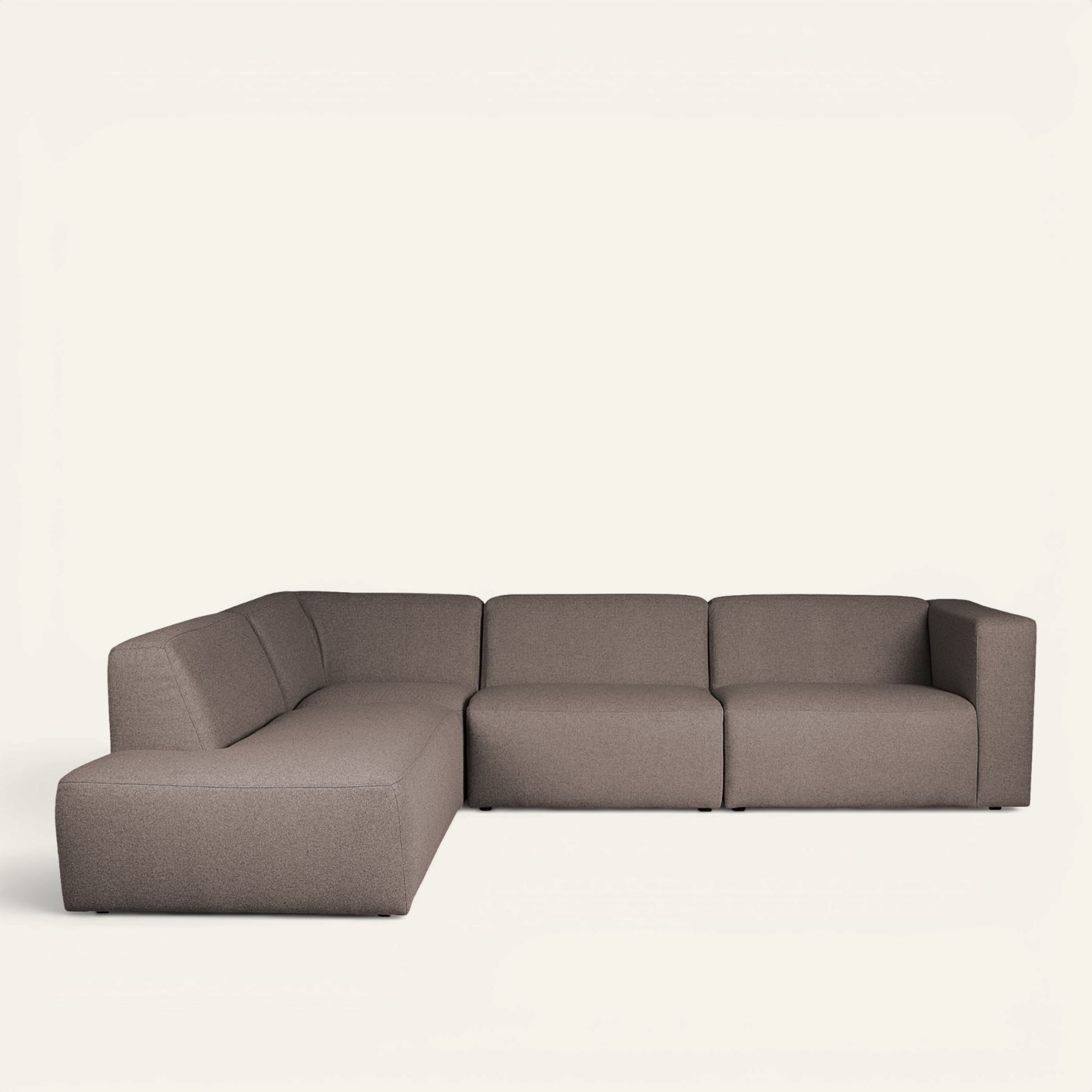 Modulsoffa 4 delar öppen ände vänster brun - 2