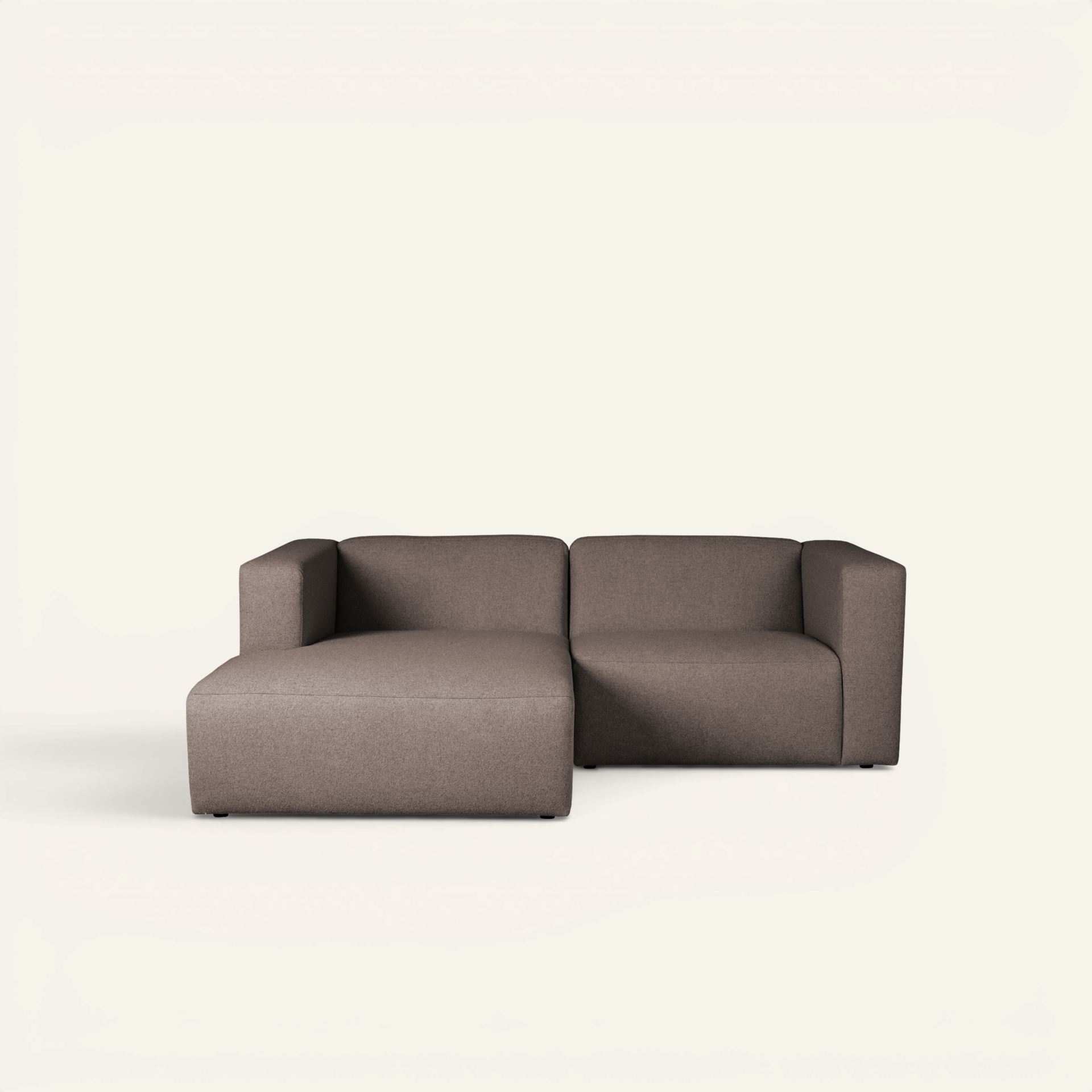 Modulsoffa 2 delar schäslong vänster brun - 3