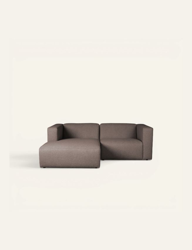 Modulsoffa 2 delar schäslong vänster brun - 3