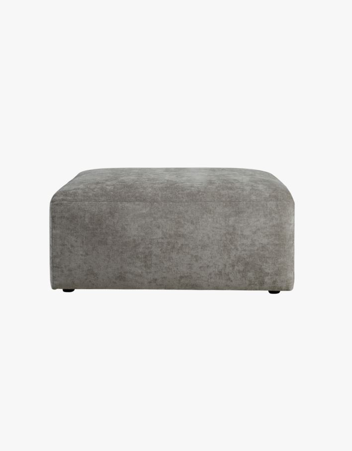 Modulsoffa puff grå - 93x93x44 cm grå - 1
