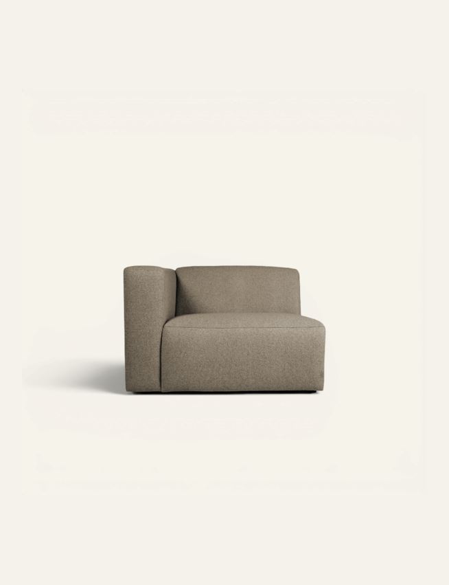 Modulsoffa 2 delar schäslong vänster brun - 2