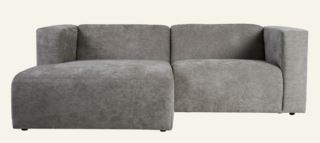 Juno 2 delar med schäslong Vänster grå