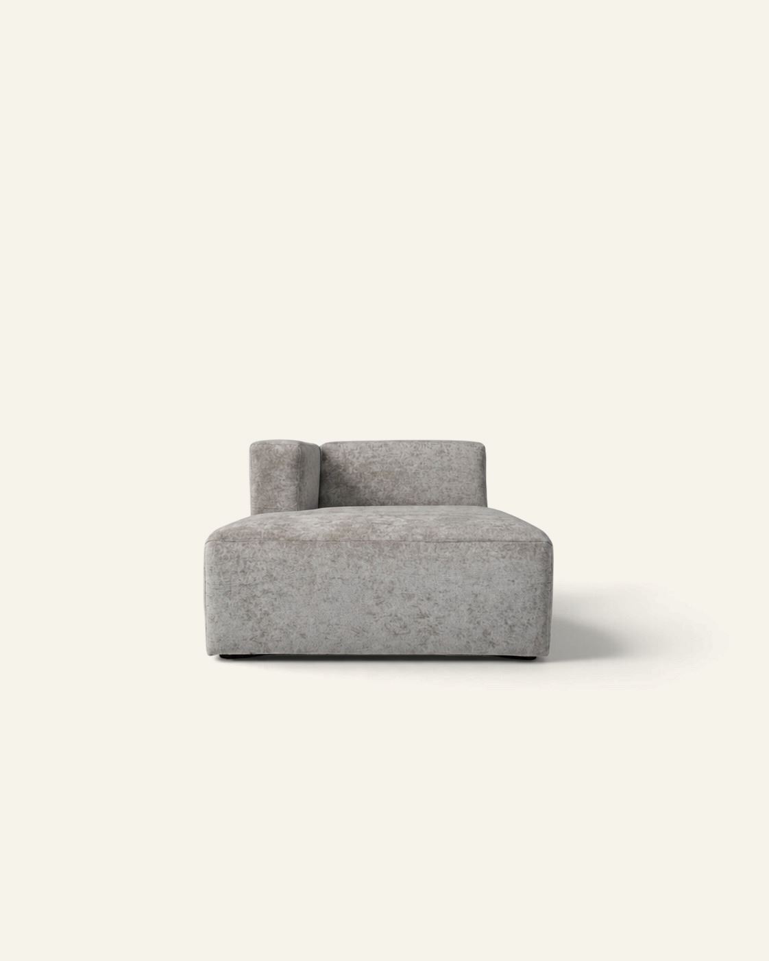 Modul schäslong vänster grå - 114x154x73 cm grå - 1