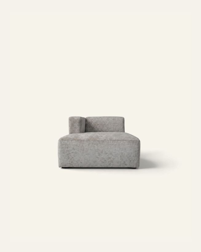 Modul schäslong vänster grå - 114x154x73 cm grå - 1
