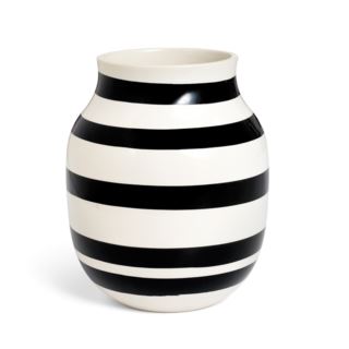 KLR Omaggio 16x20cm Vase, Black vas svart/vit