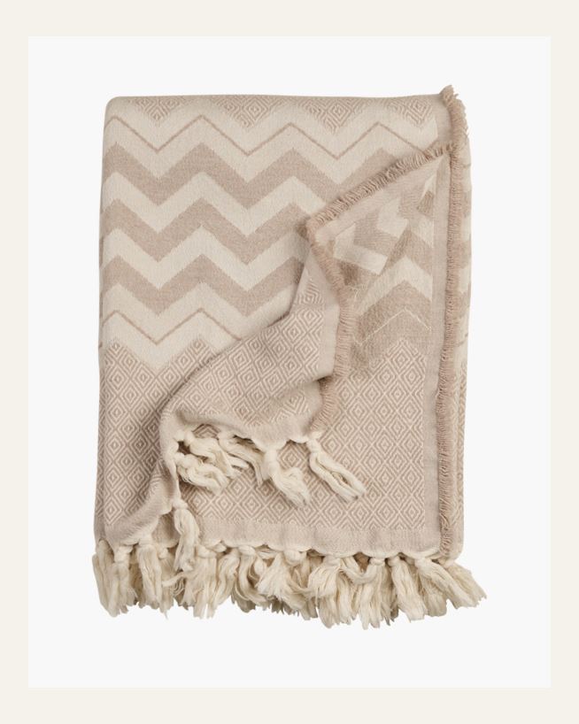 Pläd beige - 130x170 cm beige - 1