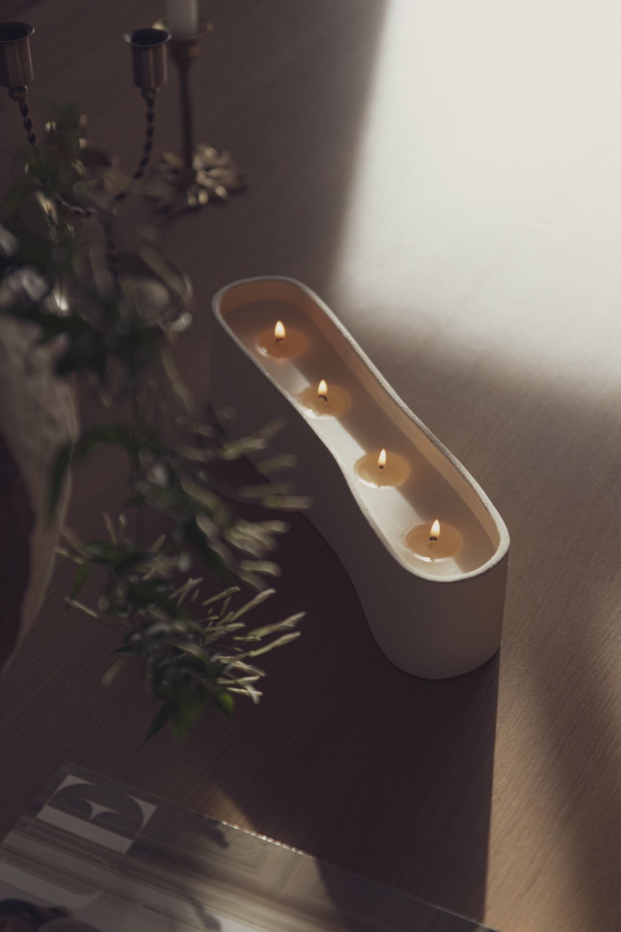 Prydnadsljus beige - 3