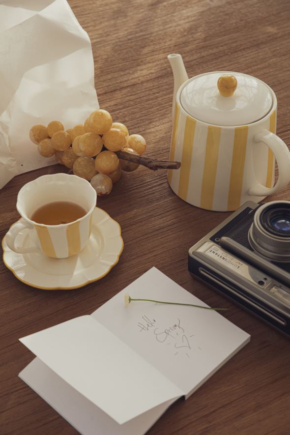 Kopp med fat gul - 2